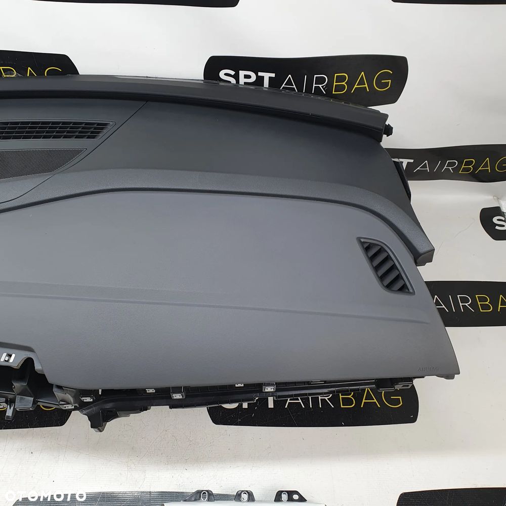 VW ID4 ID 4 SZARA DESKA ROZDZIELCZA KONSOLA KOKPIT PULPIT PODUSZKI AIRBAG AIR BAG PASY KIT SET - 4
