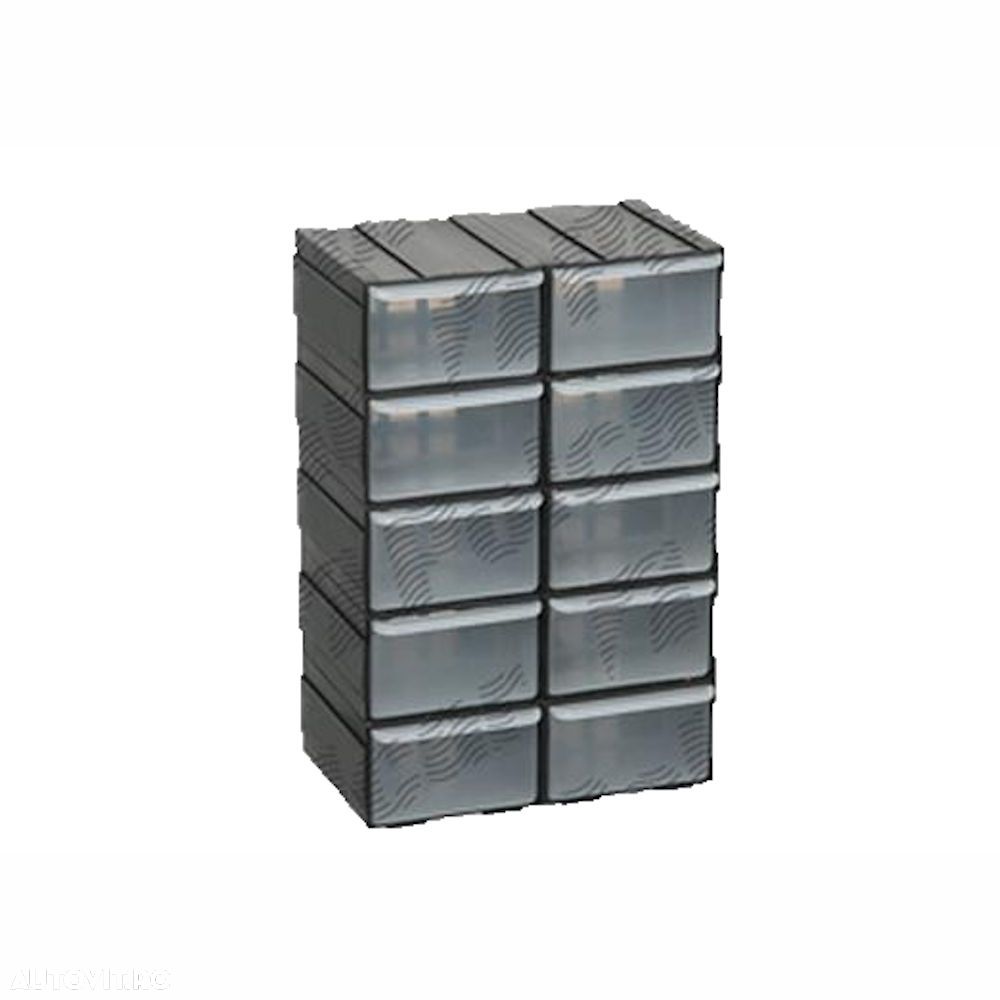 Set cutii de plastic pentru piese si diverse obiecte 15,5x9,5x22,5 cm, 10 buc. - 1