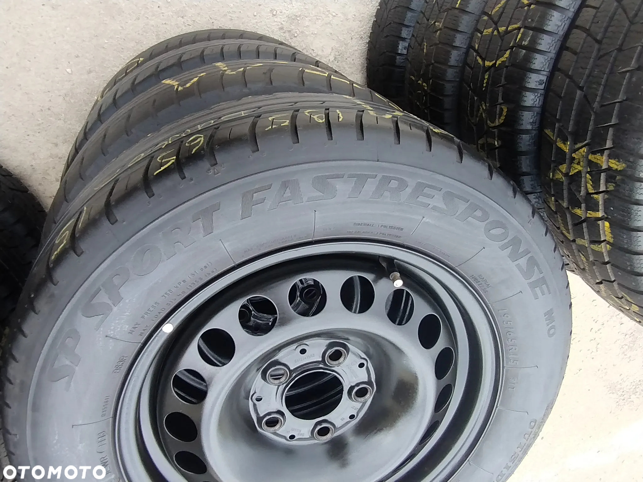 195/65R15 Opony Letnie Lato DUNLOP SP SPORT FASTRESPONSE MO 5x112 Felgi Stalowe STAL 15 Koła Mercedes A W176 B W246 CLA C117 KLASA W169 W245 195/65 5-6mm - 21