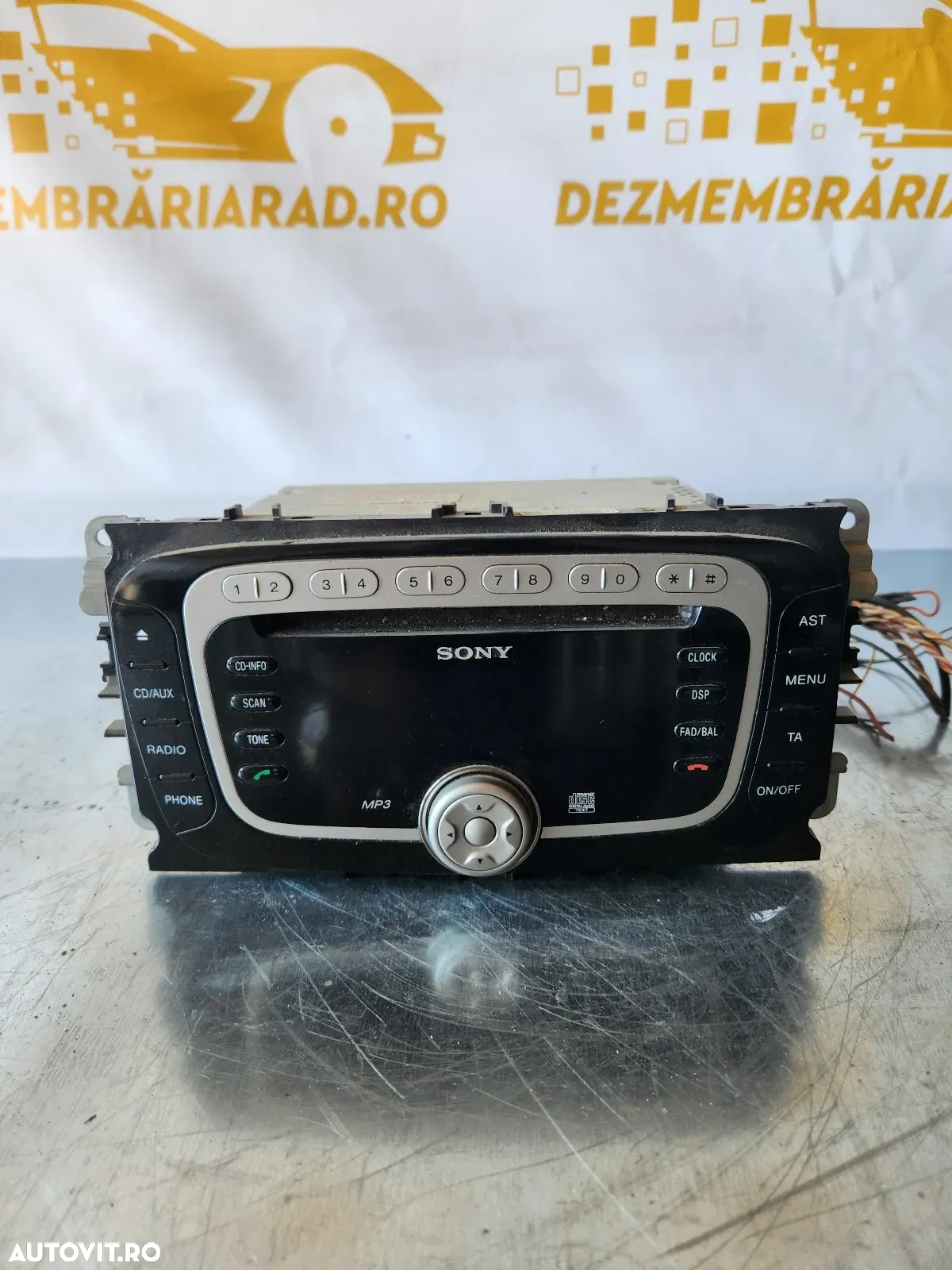 Radio Cd Cd Player Ford Mondeo Mk4 S Max C Max Dupa 2008 Cod VP6M2F-18C821-AE - 2