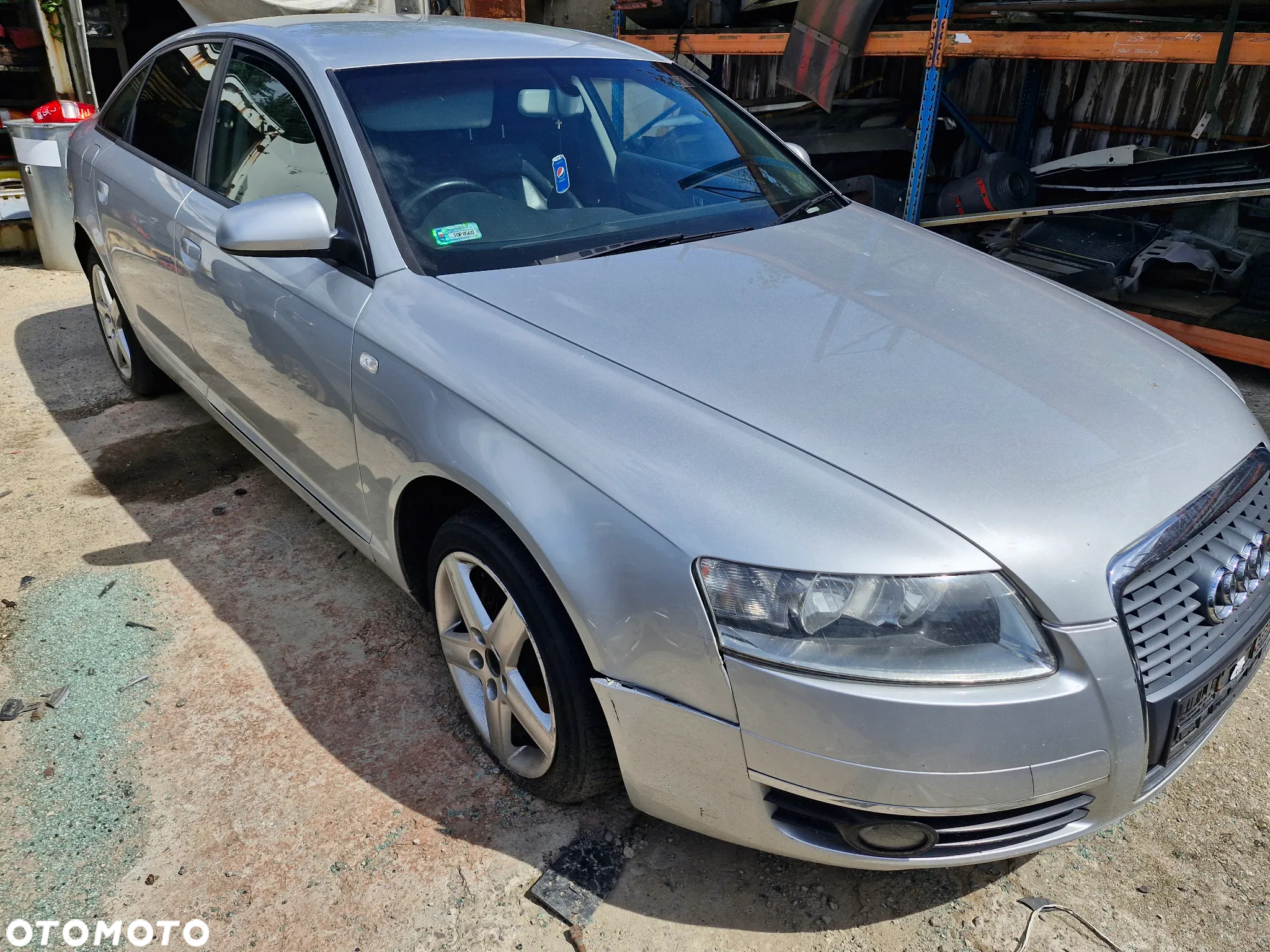 AUDI A6C6 maska zderzak drzwi ly7w  błotnik lusterko skrzynia GYX zawieszenie fotele skóra - 2