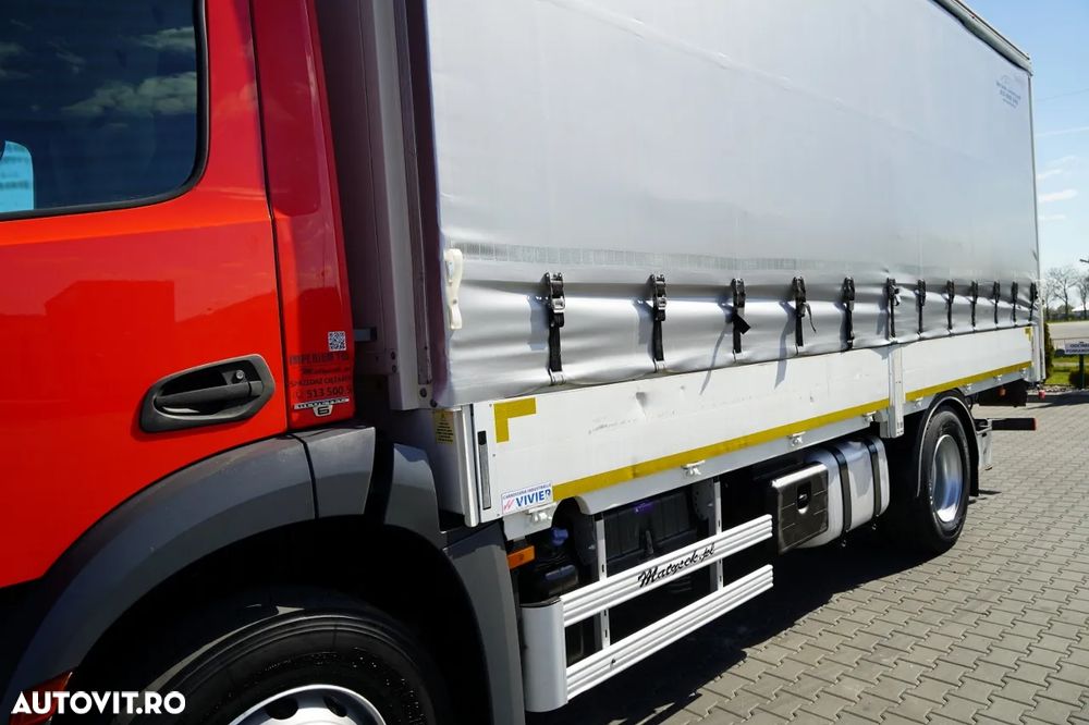 Mercedes-Benz ANTOS 1830 / CORTINĂ - 6,5 M / 4x2 / SOLO / DHOLLANDIA LIFT 2000 KG / EURO 6 - 11