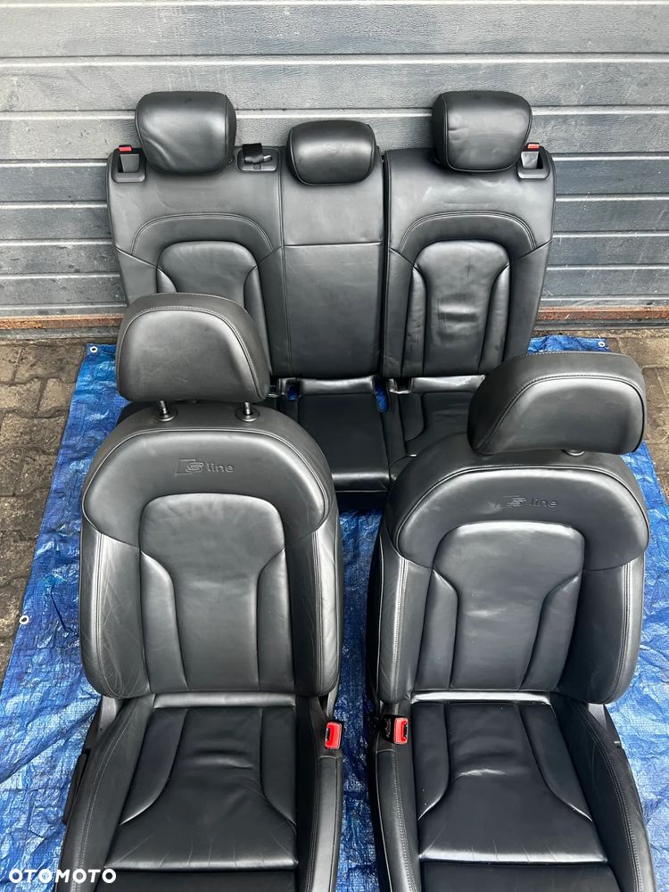 FOTELE AUDI Q3 8u S LINE SKÓRA FOTEL KANAPA GRZANE - 3