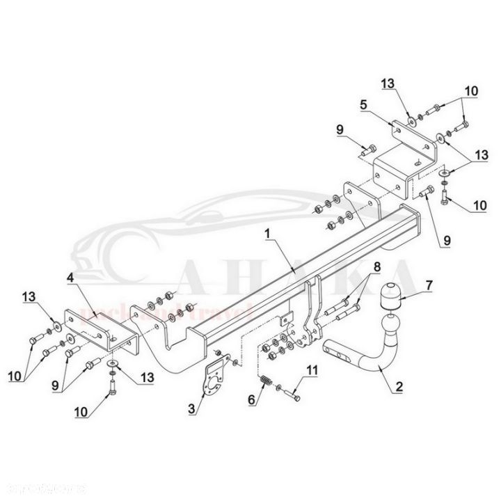 Hak Holowniczy Odkręcany Do Hyundai I30 Cw Kombi 2012-2017 - 4