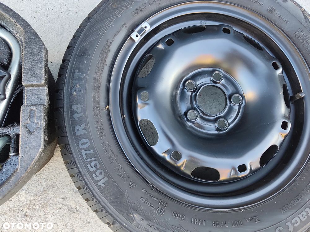 SKODA FABIA II 1.2 benzyna 07- KOŁO ZAPAS WKŁAD KLUCZ LEWAREK 5X100 - 5