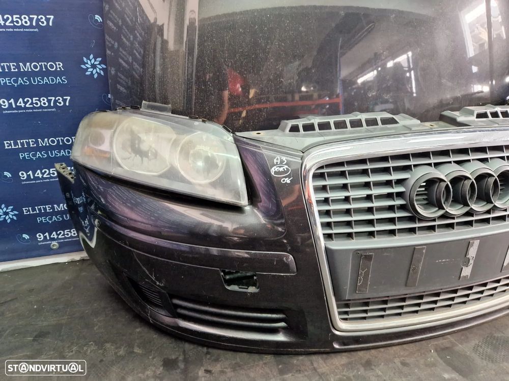 Frente completa usada AUDI A3 8P FASE 2 2.0 TDI parachoques capot oticas guardalamas radiador - 4