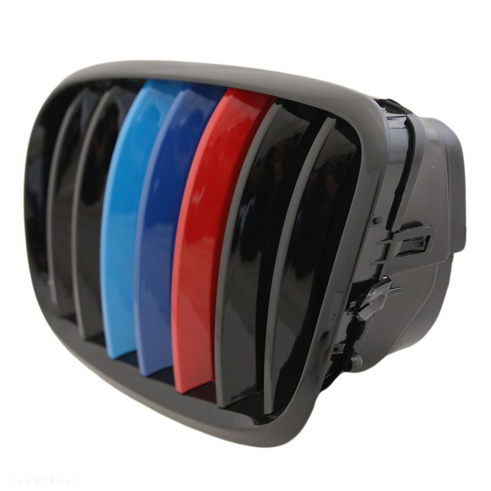 Atrapa Grill Nerki Kratki Tuning Black Glossy M-look kpl Bmw X5 e70 X6 e71 - 7