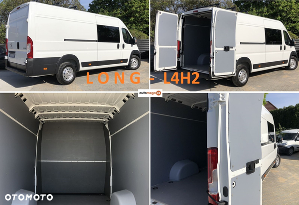 Peugeot BOXER L4H2 DOKA 6 OSOBOWY DMC 3500kg HAK 3000kg ŁADOWNOŚĆ 1160kg SILNIK EURO-6 130KM WERSJA MAXI VAN