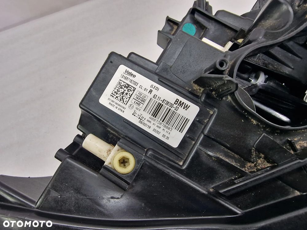 BMW 4 F32 / F36 LIFT PRAWA LAMPA PRZEDNIA PRZÓD FULL LED , NR 8738700-03 , NR AUKCJI LA569 - 10