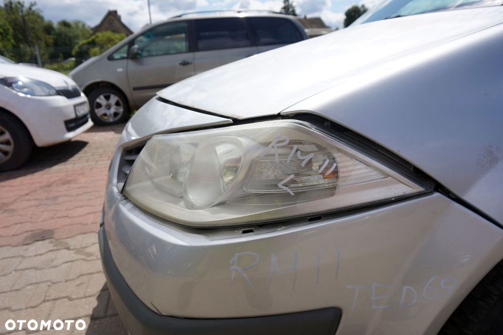 MASKA ZDERZAK BŁOTNIKI LAMPY MEGANE II PH2 LIFT TED69  RENAULT 2006-2008 SREBRNY PRZÓD KOMPLETNY - 16