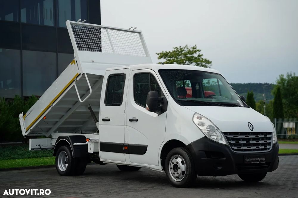 Renault MASTER / DCI 150 / BASCULATOR / CAMION CU TRACȚIE MIXĂ 7 LOCURI / MANUAL / DOUĂ RULOURI - 4