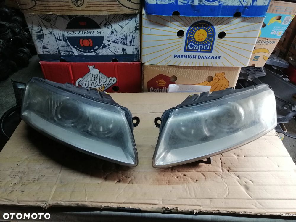 Audi A6 C6 zderzak przedni pod Xenon lampy błotniki drzwi maska kod lakieru LZ5D i inne - 23