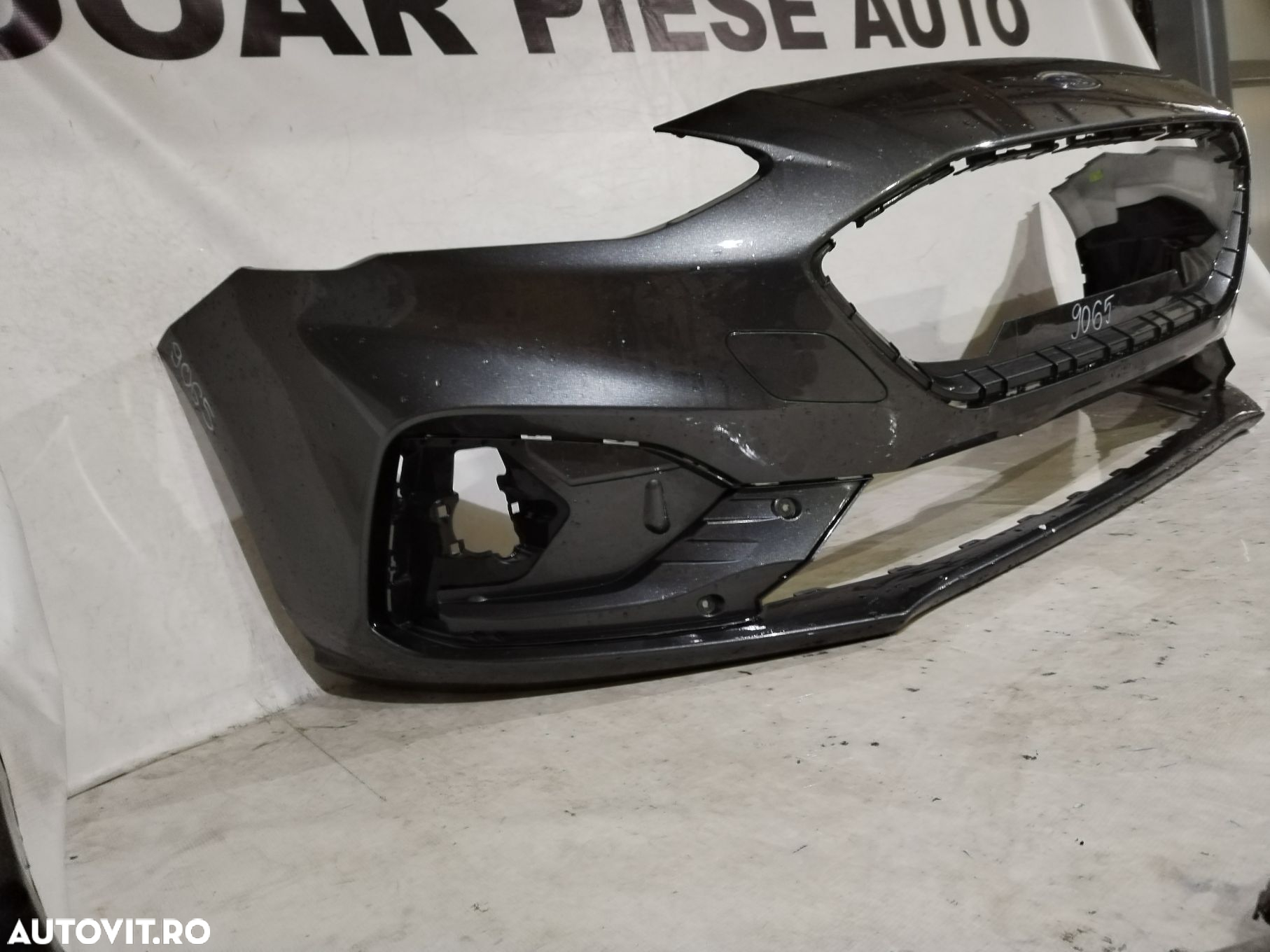 Bara fata Ford Focus 4, ST-Line, 2018, 2019, 2020, 2021, cod origine OE JX7B-17757-S, cu gauri pentru spalatori faruri si senzori de parcare (6). - 3