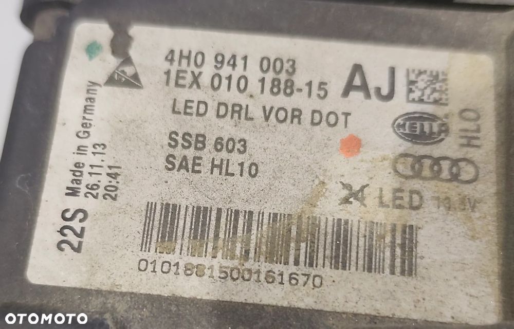 AUDI A8 D4 14r LAMPA LEWY PRZÓD PRZEDNIA USA FULL LED 4H0941003AJ - 5