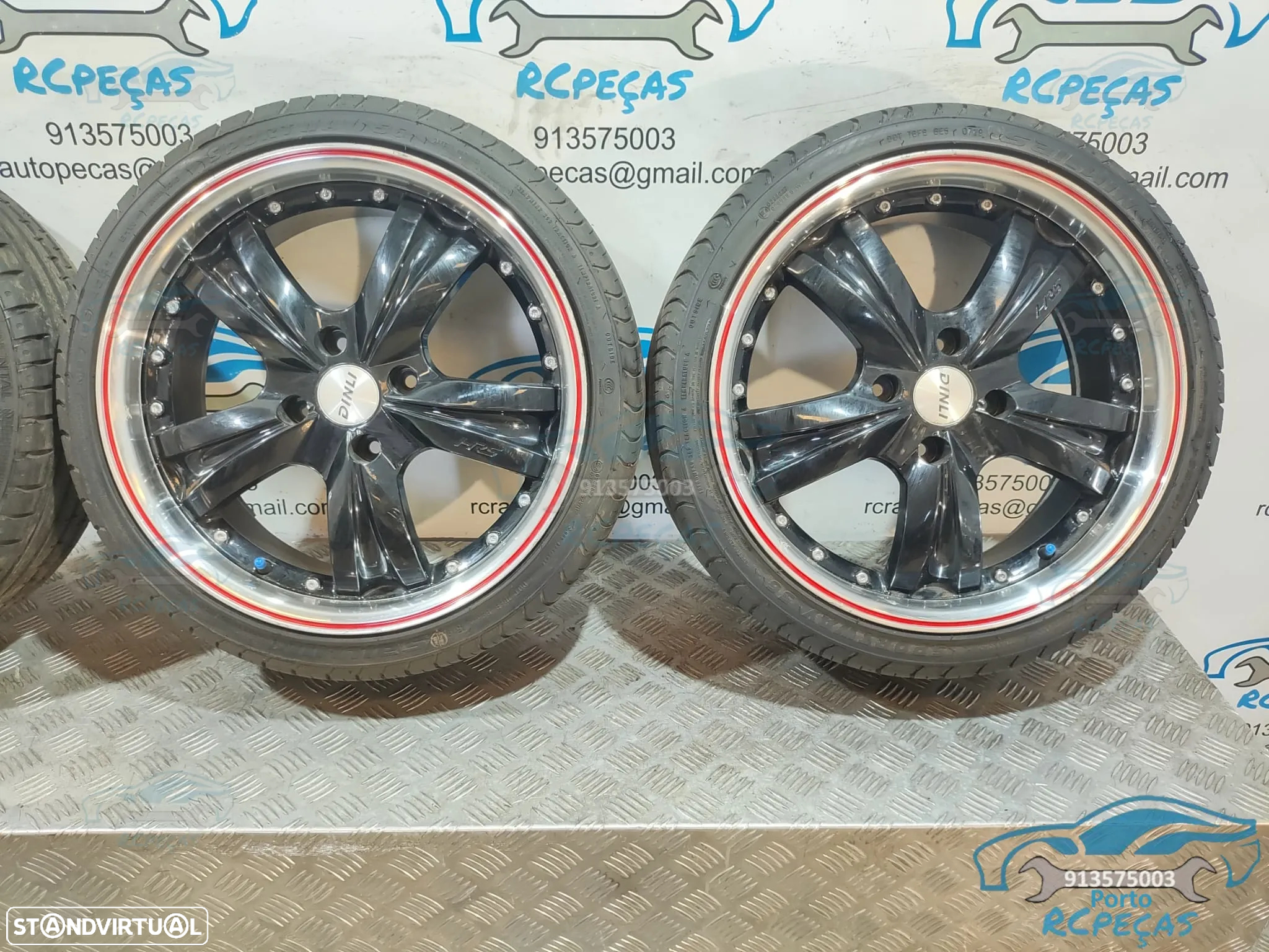 Jantes 17" HRS 4x100 - 7J | ET40 - 195 40 17 | Mini | Cooper | Aba | Polida | One | S | JCW | SD | Polegadas | Jante - 7