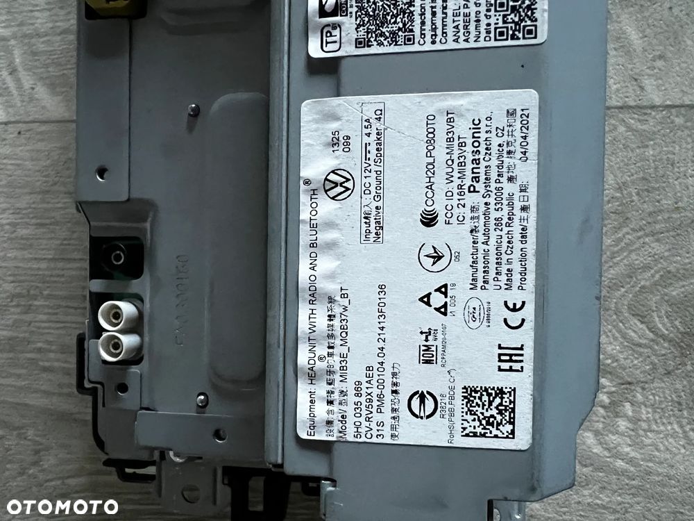 EKRAN VW CADDY WYŚWIETLACZ EKRAN LCD NAVI 5H0035869 JAK NOWY - 3
