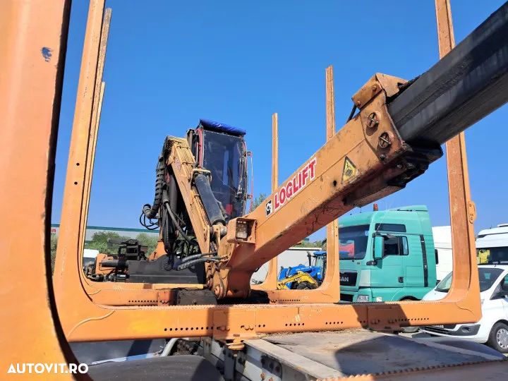 Mercedes-Benz arocs 578cp 8x4 cu macara hiab loglift 120s si graifer transport lemn - 14