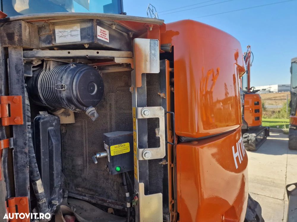 Hitachi ZX85, 2021, 2.975h, LAMA, CUPLA RAPIDA+3 CUPE NOI, Ad sapare 5m, latime 2,2m, ridica 3,7t, Camera spate, senile cauciuc 80% ok, inst picon pe bratele de excavare, Aer cond, computer in lb romana, posibilitate leasing -PROMOTIE 56.900 EUR+Tva - 19