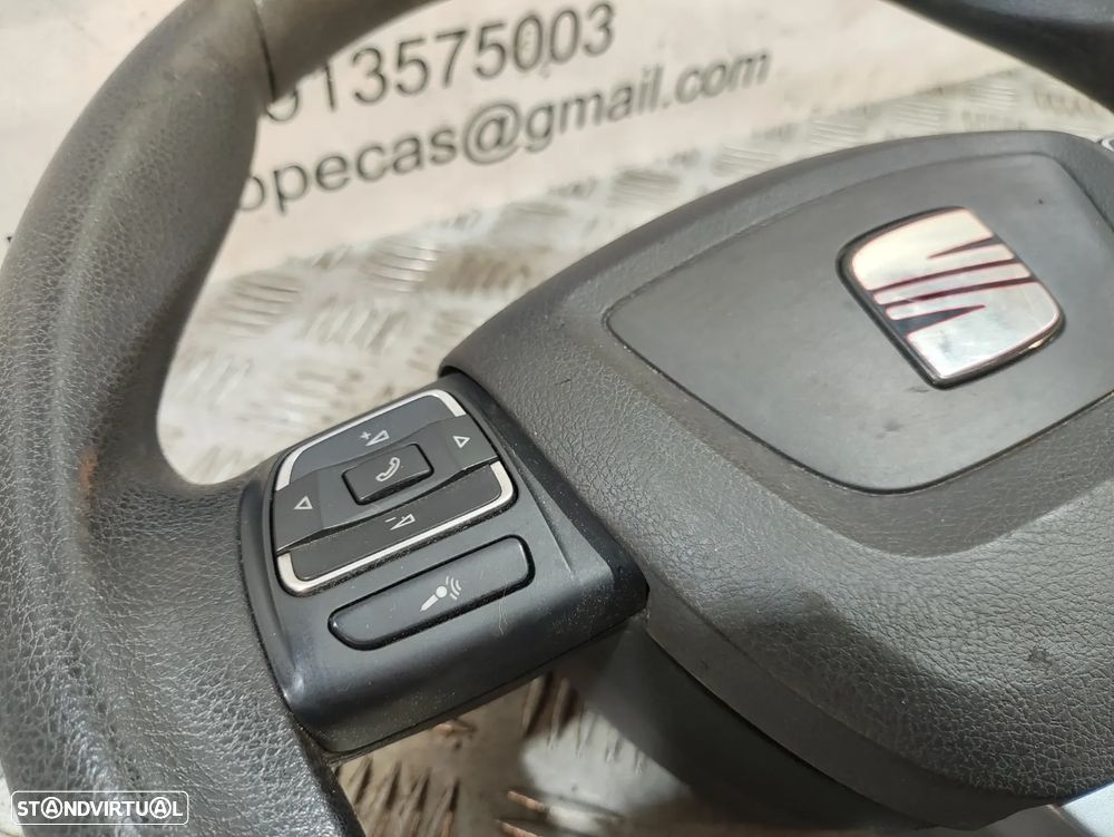 Volante Completo Pele Seat Leon 1P Multifunções - 15