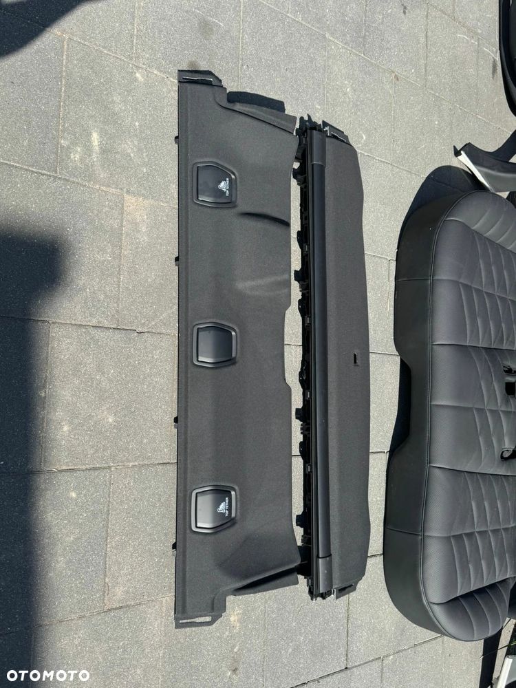 FOTELE TAPICERKA BMW 7 G70 SKÓRA VEGANZA CZARNO BORDOWA WIELOFUNKCYJNE - 11