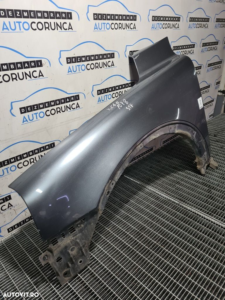 Aripa Stanga Fata Volvo XC90 2002 - 2006 4 Usi gri (1078) MICA LOVITURA ZGARIATA ȘI ... - 3