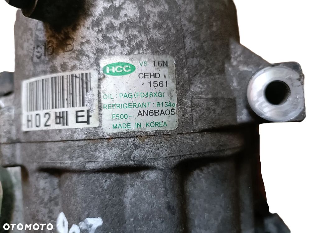 HYUNDAI i30 I 07-12 r. 2,0 B SPRĘŻARKA KOMPRESOR KLIMATYZACJI HCC F500-AN6BA-05 + - 3