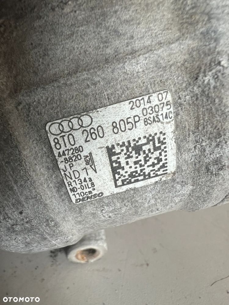 KOMPRESOR SPRĘŻARKA KLIMATYZACJI 8T0260805F A4 B8 A5 8T Q5 8R LIFT 2.0TDI ORYGINAŁ - 3
