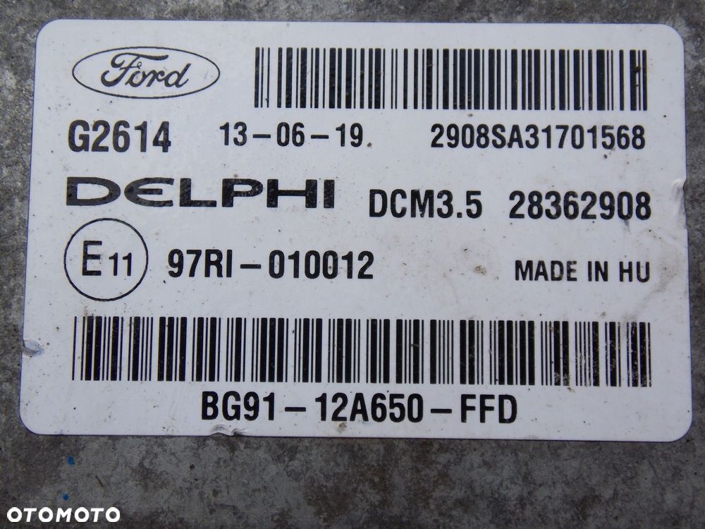 komputer s-max 2.0 tdci BG91-12A650-FFD 28362908 - 2