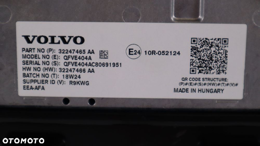 VOLVO XC60 II EKRAN WYŚWIETLACZ 32247465 - 7