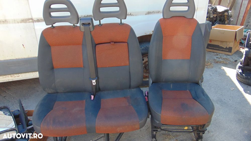 Scaun sofer+bancheta dubla Fiat Ducato/Citroen Jumper/Peugeot Boxer an 2006-2014 - 1