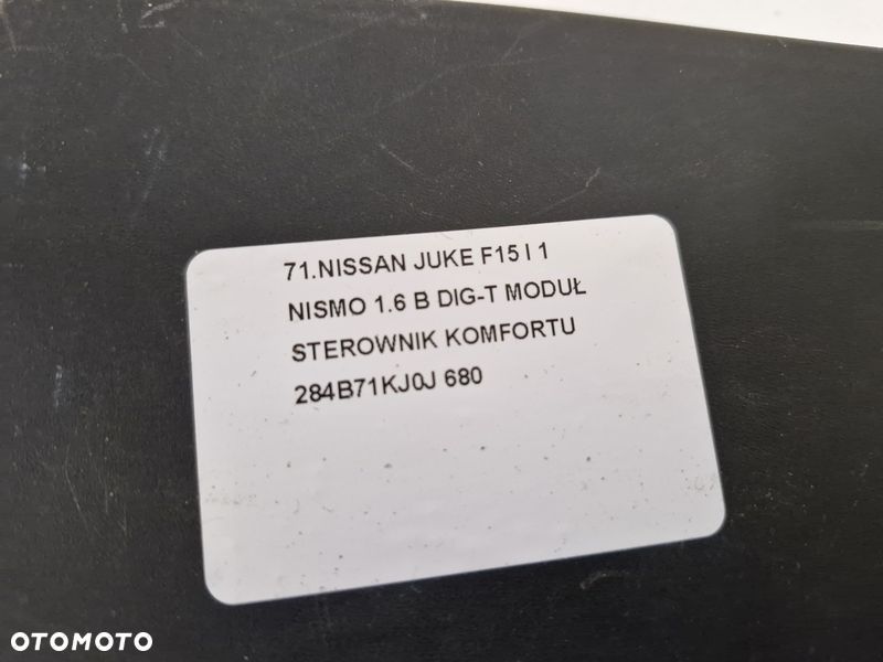 NISSAN JUKE F15 I 1 NISMO 1.6 B DIG-T MODUŁ STEROWNIK KOMFORTU 284B71KJ0J - 8