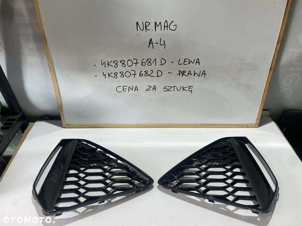 KRATKA ZDERZAKA PRZÓD LEWA LUB PRAWA AUDI RS6 RS7 C8 carbon  4K8807681D 4K8807682D - 1