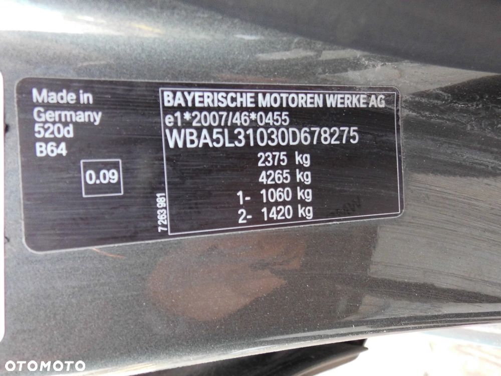 KLAPA TYLNA KOMPLETNA BMW F11 LIFT 2014 2018 LAK. B64 - 9