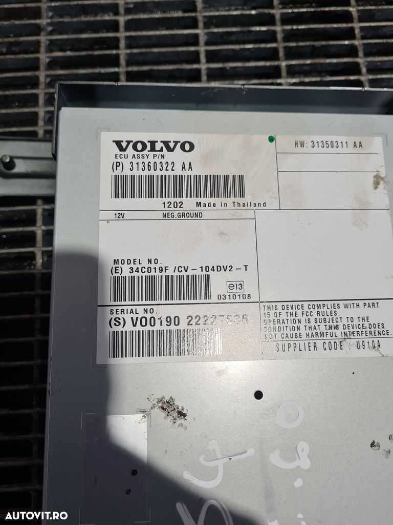 Amplificator audio Volvo XC60 2008 - 2013 (854) 31360322AA - 3