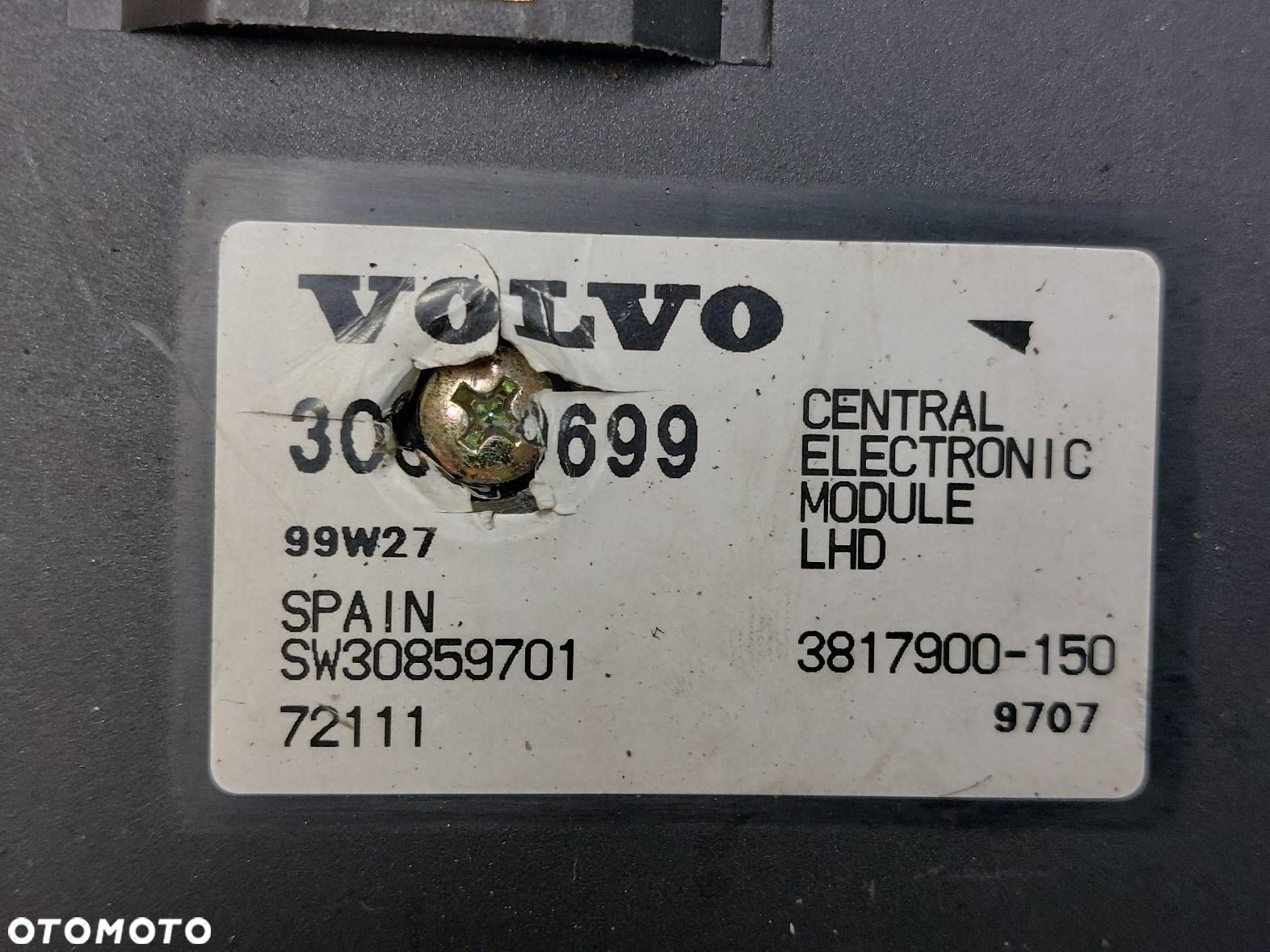 MODUŁ KOMFORTU VOLVO V40 S40 I LIFT 30859699 - 2