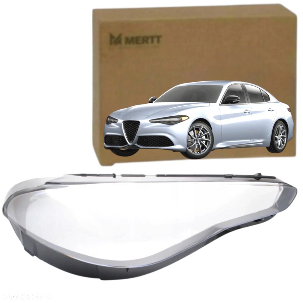 ALFA ROMEO GIULIA 2015+ KLOSZ PRAWY szkło reflektora lampy przedniej - 1