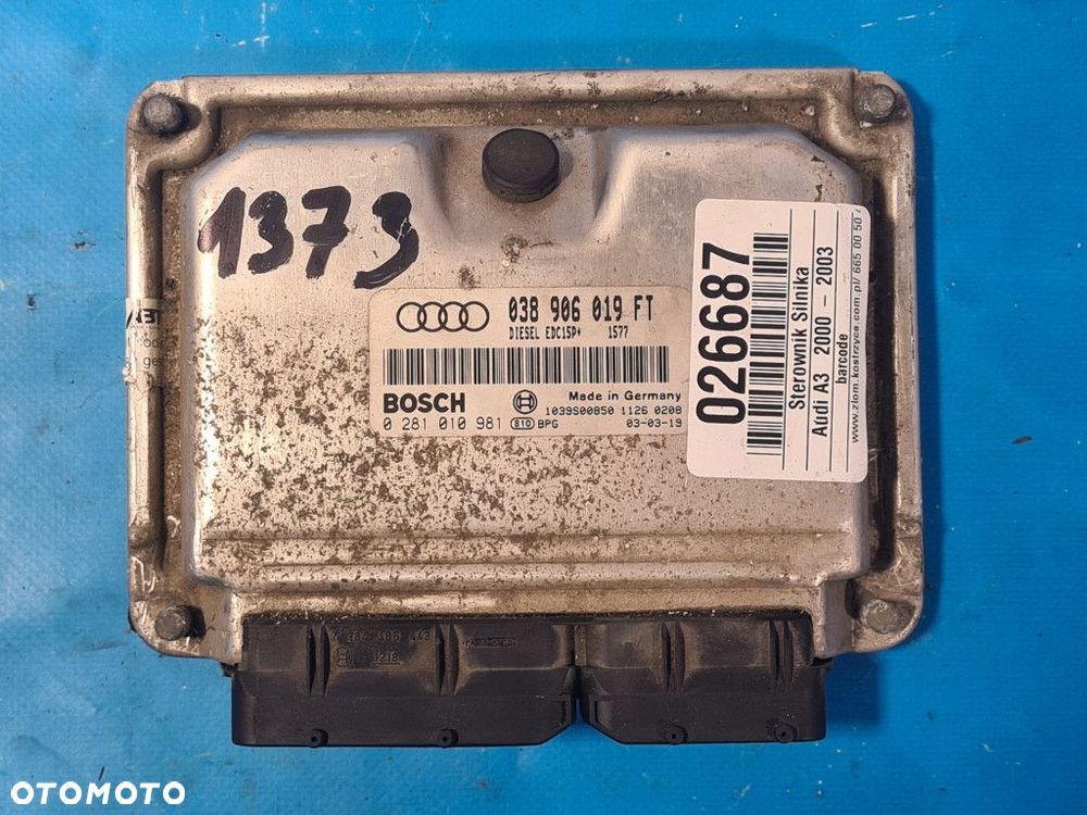 STEROWNIK SILNIKA ASZ AUDI A3 8L LIFT 1.9 TDI - 10