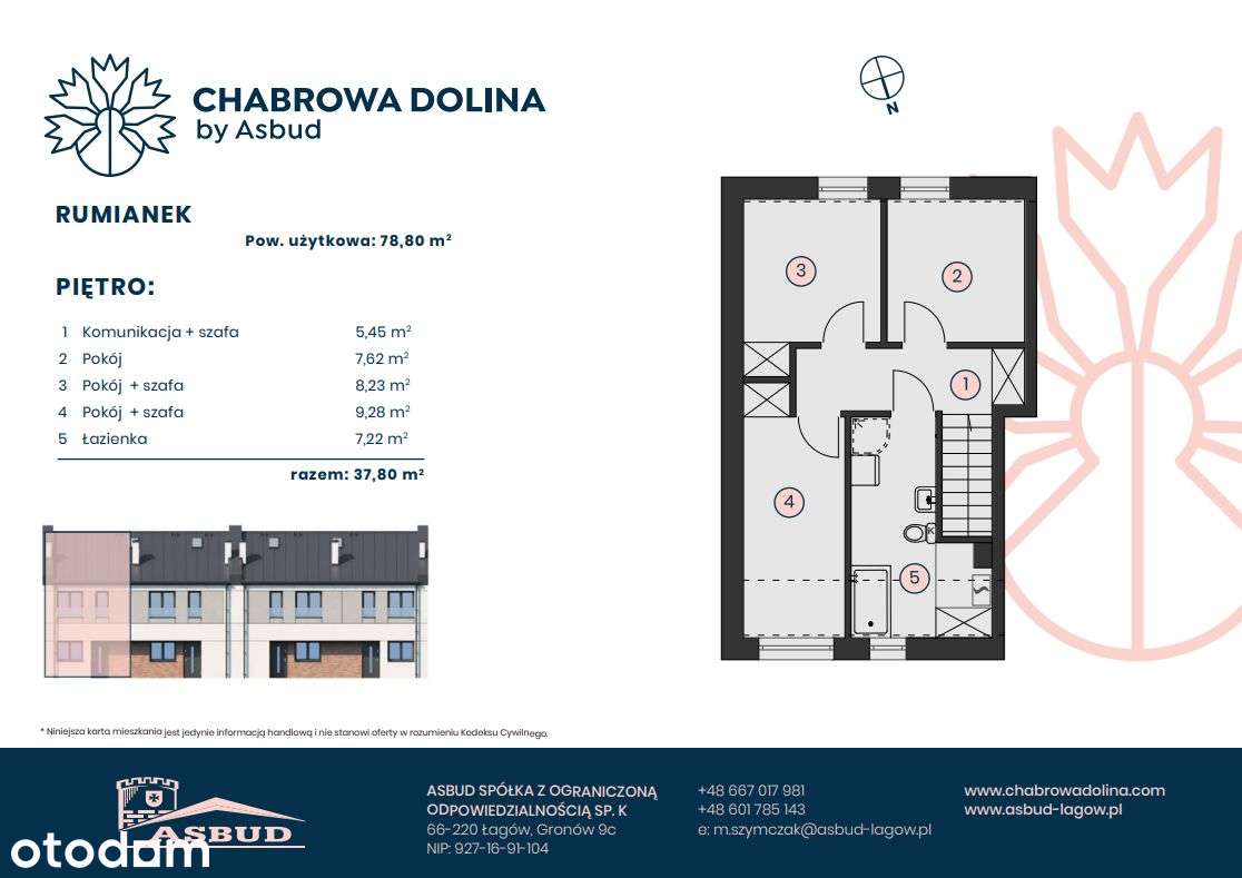 CHABROWA DOLINA - Nowe mieszkanie 78,80m2 + ogród - Pełny obrazek: 3/6