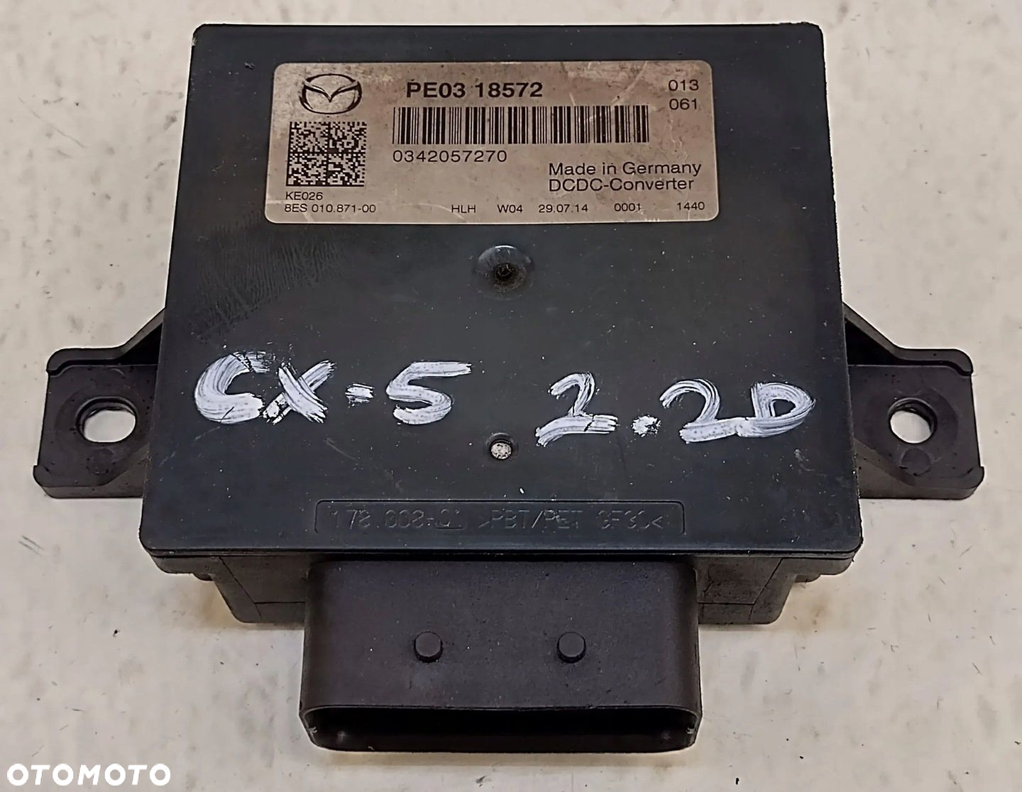 MAZDA CX-5 1 I 12-17 2.2 SKYACTIV-D MODUŁ PRZETWORNICA NAPIĘCIA PE03-18572 - 3