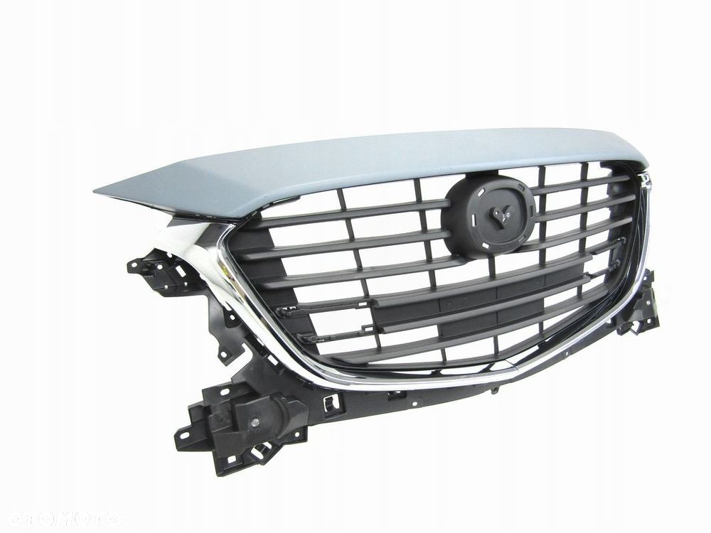 Mazda 3 16 - 19 Grill / Atrapa chłodnicy + chromy + nakładka - 3