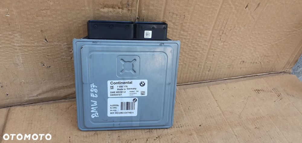 Komputer sterownik silnika BMW 1 E81 2.0i 7595179 - 4