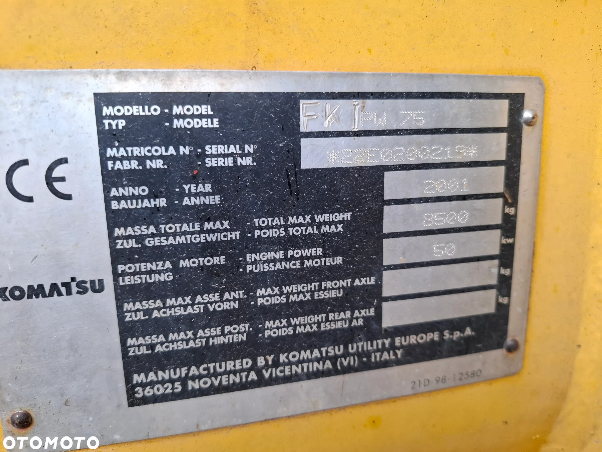Komatsu PW75 - 4