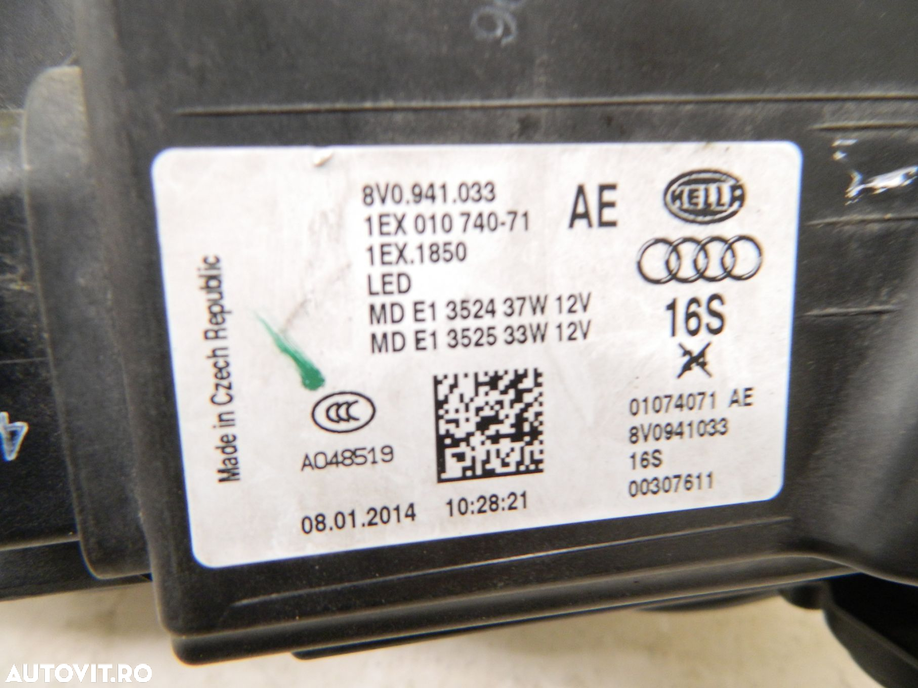 Far stanga Audi A3, S3, RS3, 8V Full led 2012, 2013, 2014, 2015, 2016, cod origine 8V0941033 - 5