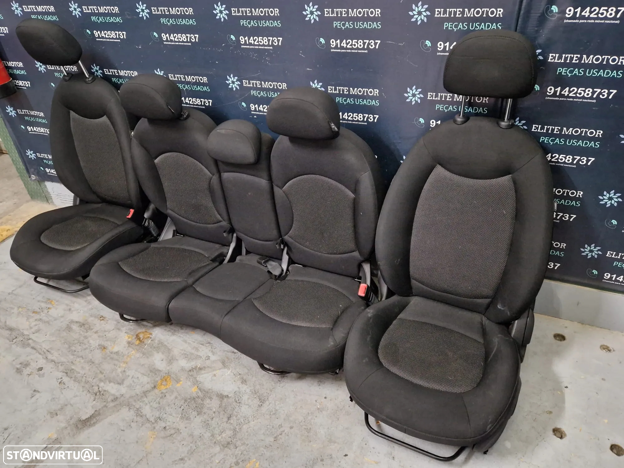 Jogo de bancos usados MINI ONE COOPER R60 COUNTRYMAN tecido - 2