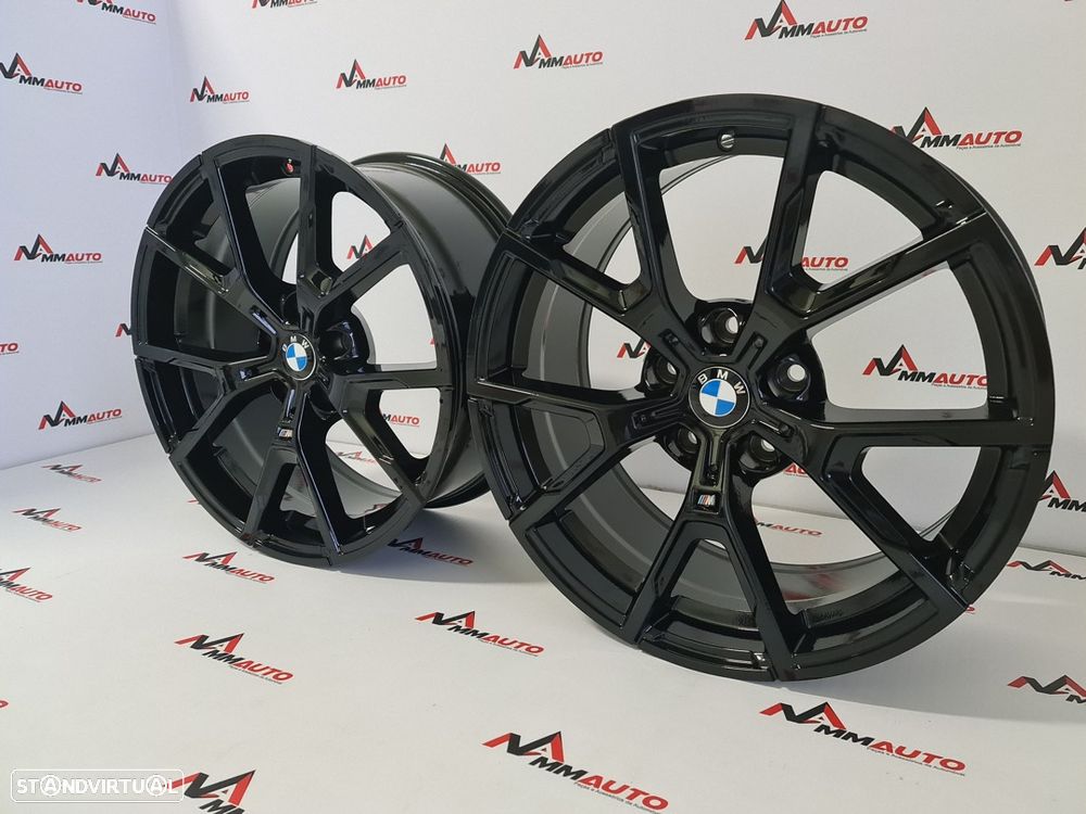 Jantes Look BMW 728M Preto Brilho 19 - 2