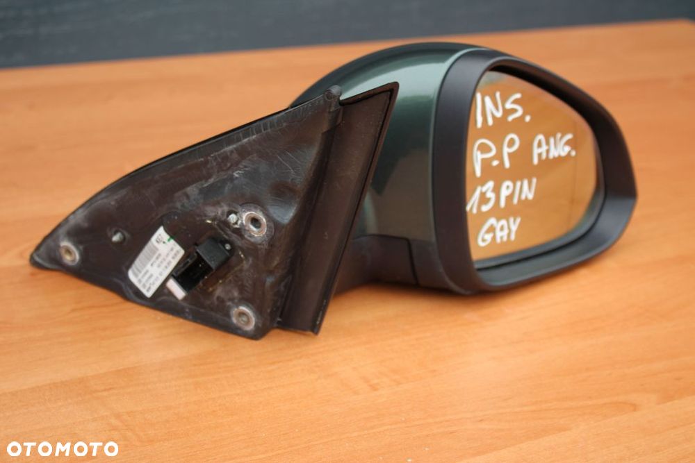 LUSTERKO ZEWNĘTRZNE PRAWE OPEL INSIGNIA A Z30K GAY 13 PIN PINÓW - 2