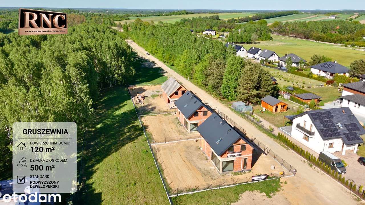 Nowoczesny dom wolnostojący |Stan deweloperski | Gruszewnia - Pełny obrazek: 3/16