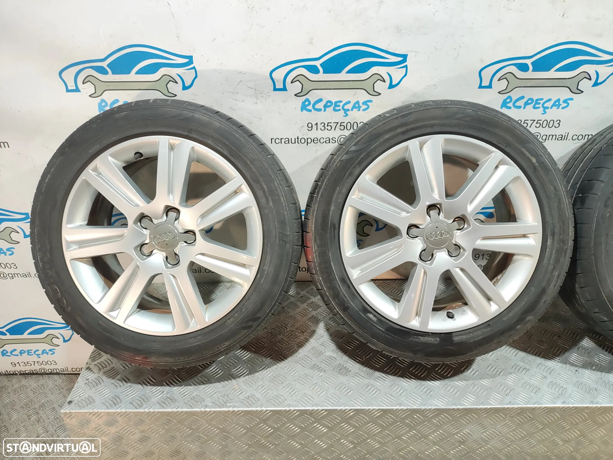 Conjunto Jantes 17 Originais Audi A4 B8 7,5J ET 45 5x112 - 5