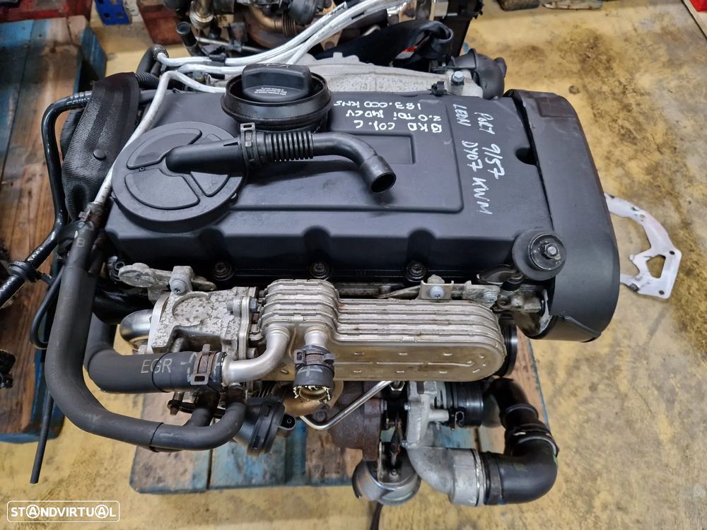 Motor usado BKD SEAT LEON 1P TDI 140CV COLAÇA C AUDI A3 GOLF TOURAN OCTAVIA EOS - 2