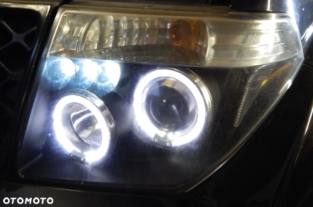Lampa reflektor przód komplet Nissan Navara D40 Pathfinder R51 05-12 Shadow Line Łuków części - 11